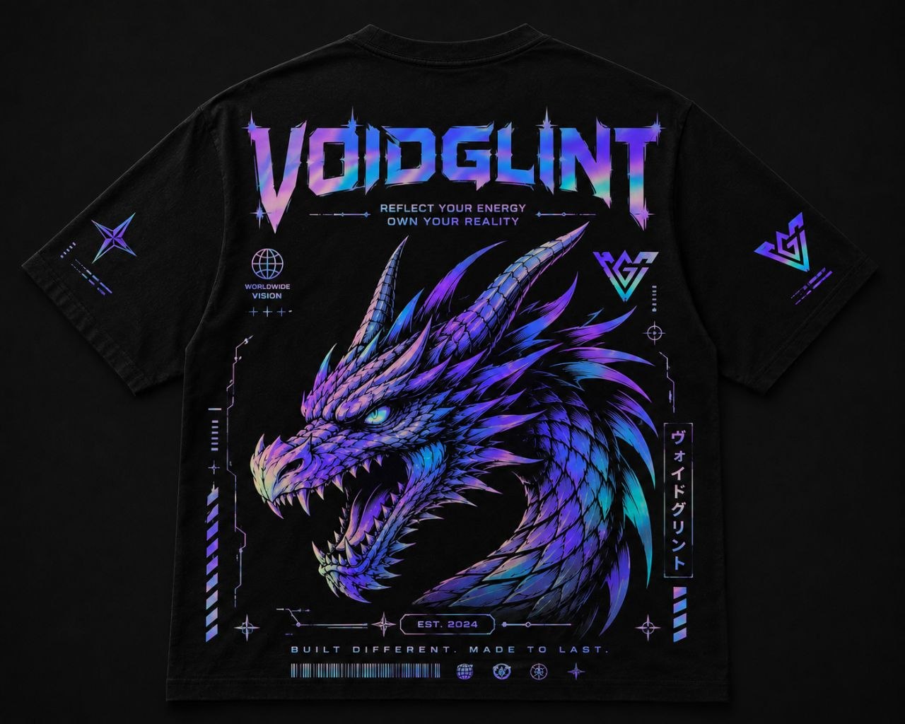 Reflective Dragon Tee